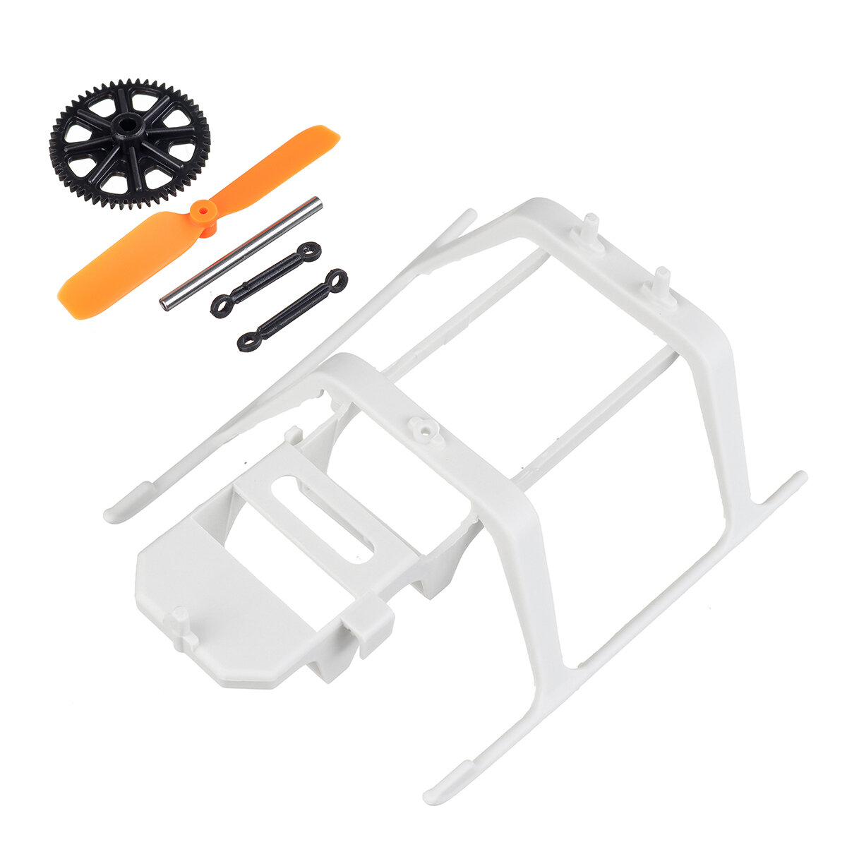 

Eachine E160 RC Helicopter Parts Package Main Gear Landing Skid Tail Blade Upper Linkage Rod Set Main Shaft