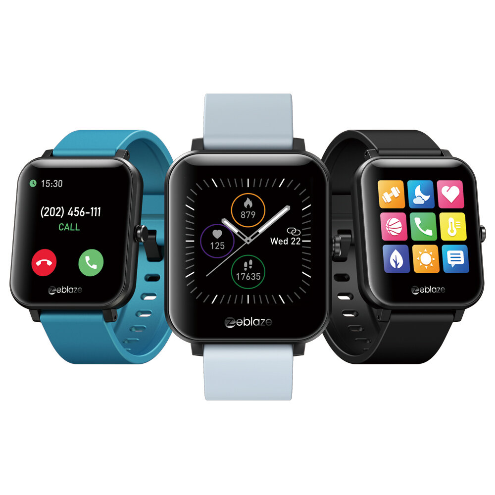 

[bluetooth Call] Zeblaze GTS 1.54inch Touch Screen 7x24h Heart Rate Monitor 60+ Watch Faces Weather Display Music Contro