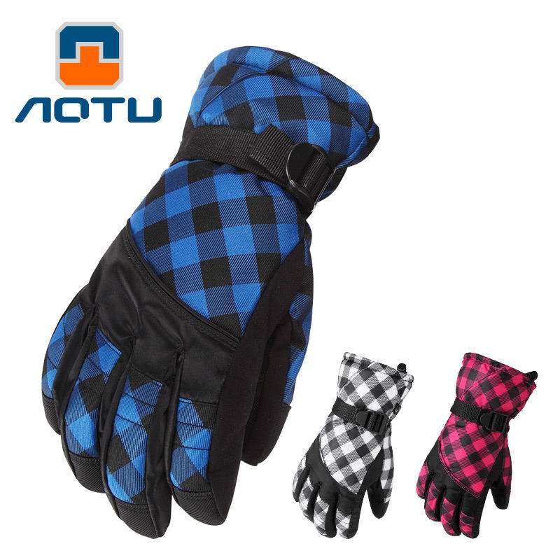 Image of AOTU Winter Outdoor Sport bung Wasserdichte Handschuhe Verdickung Klettern Berg Reiten Skifahren Warm