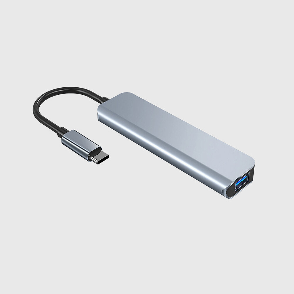 5 in 1 Docking Station USB-C to USB2.0 USB3.0 Card Reader TF Card Hub