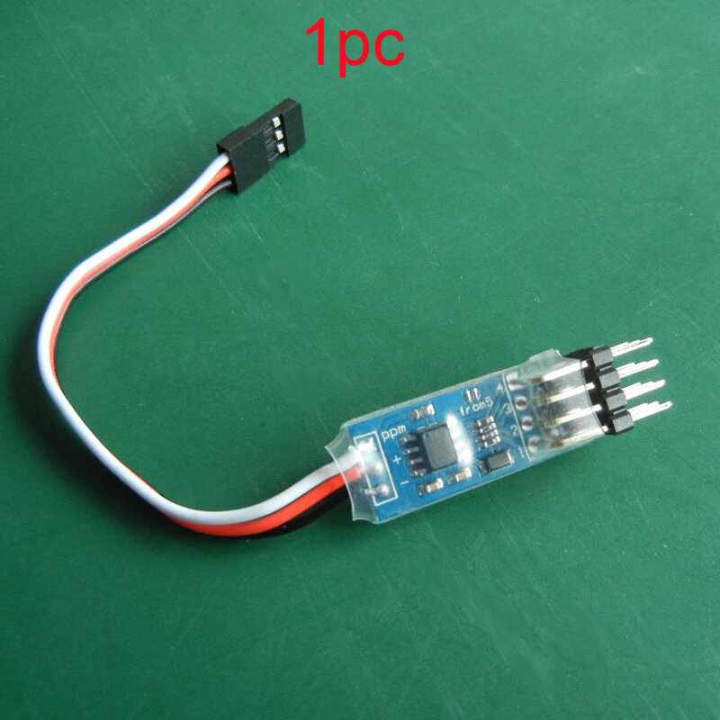 PPM to PWM Adapter Cable Wire 3.3V-6V 4CH PPM Signal Converter Decoder for RC Model Servo ESC Connection Accessories