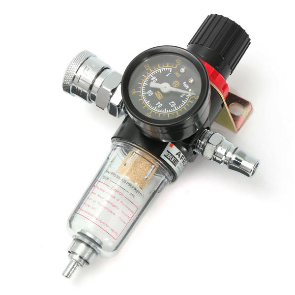 1/4 inch Air Compressor Regulator Drukmeter Vochtfilter apparaat