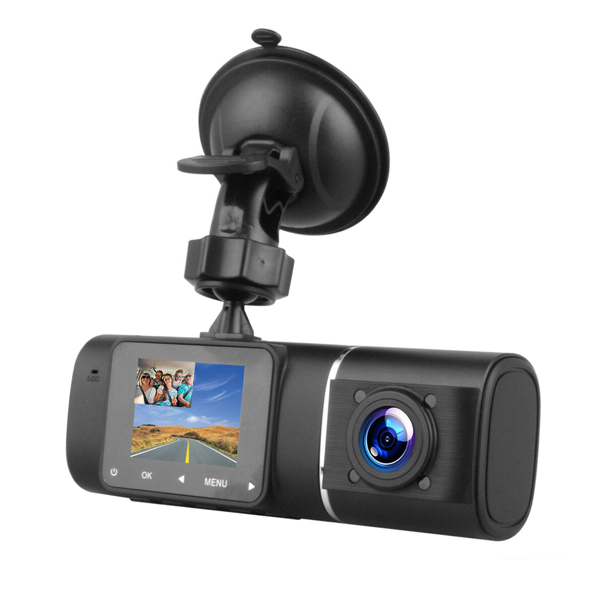 

1080P Авто Видеорегистратор Двойной Объектив Передний и внутренний видеорегистратор 170 ° G-сенсор IR Ночное видение HD