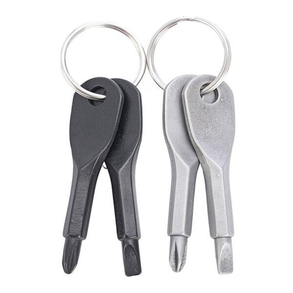 EDC draagbare Phillips en Slotted Screwdriver Keychain Tool