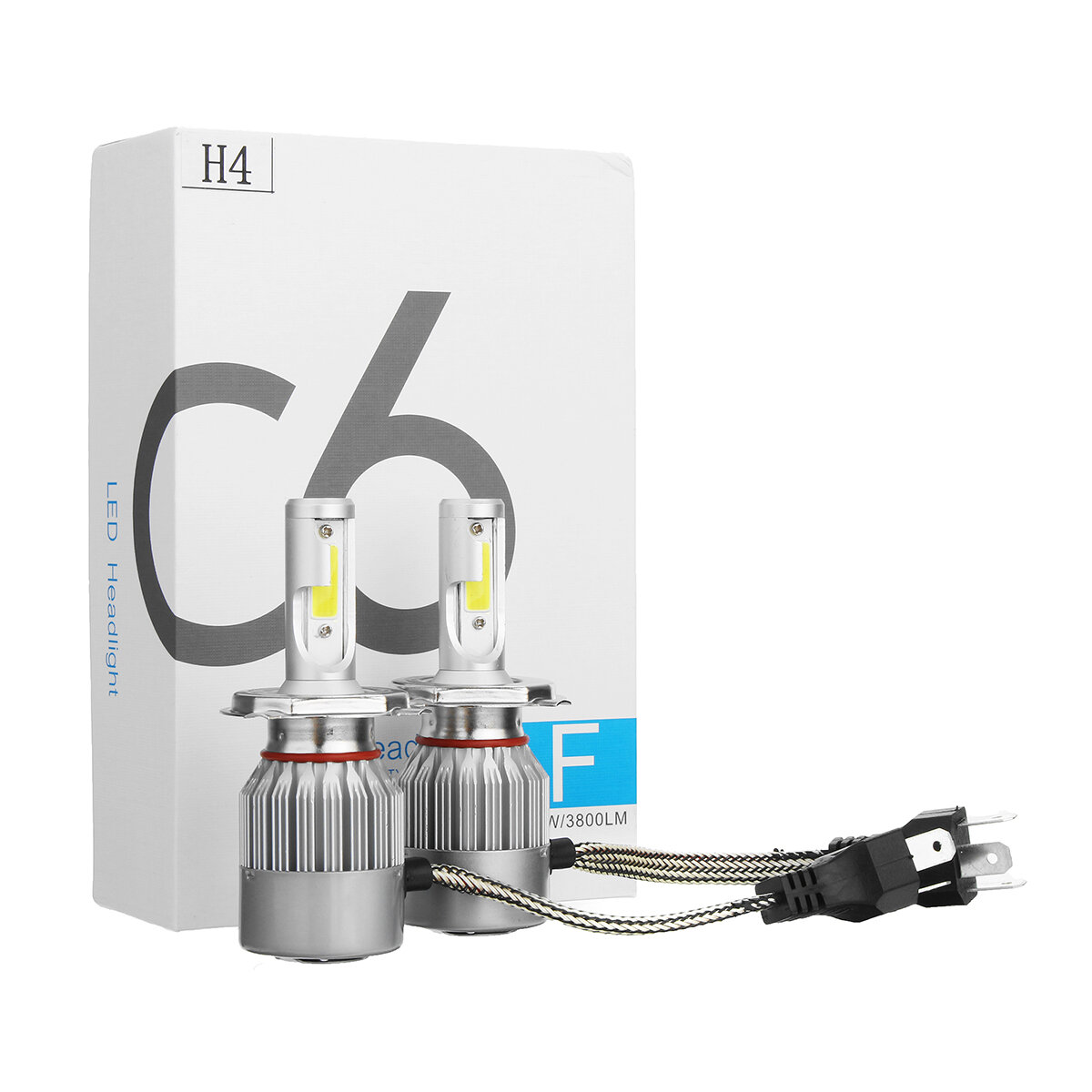 C6 LED Headlight Kit H8 H9 H11 2100W 315000LM 6000K Low Beam Fog Bulb Lamp