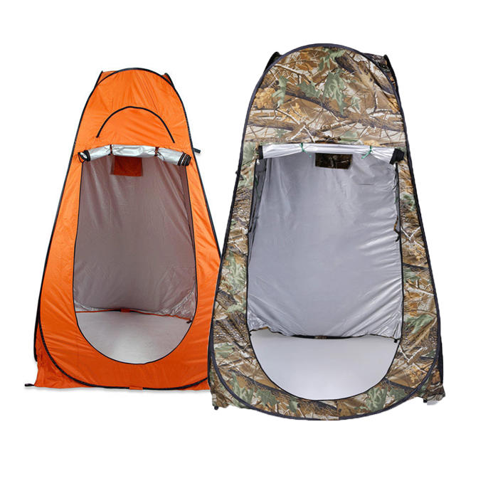 Portable Extérieur 1-2 personnes Pliant 120 x 120 x 195cm Abri de tente de douche 2 fenêtre + sac