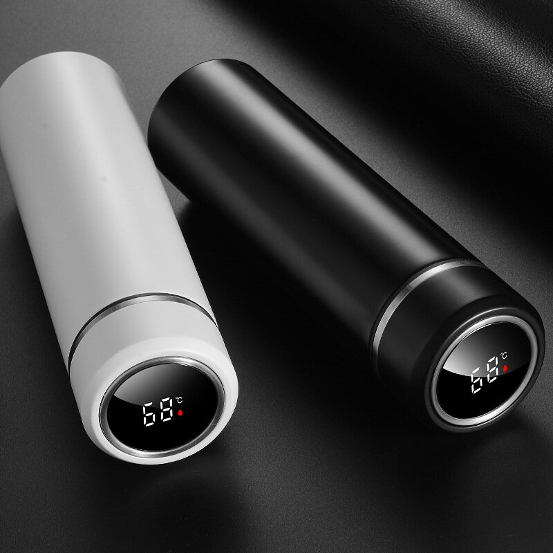 500 ml intelligente Vakuum-Thermosflasche aus Edelstahl mit Isolierung, Touch-Temperaturanzeige, isolierter Becher