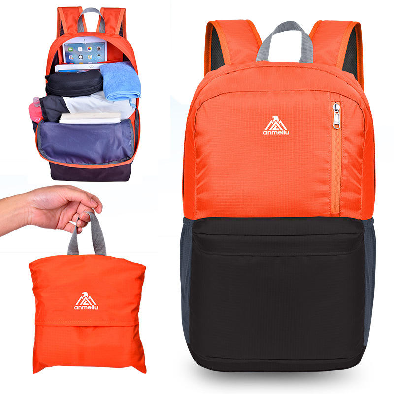 ANMEILU 20L Składany plecak Ultralekki Plecak na kemping i podróże, wodoodporny, składany, dla mężczyzn i kobiet