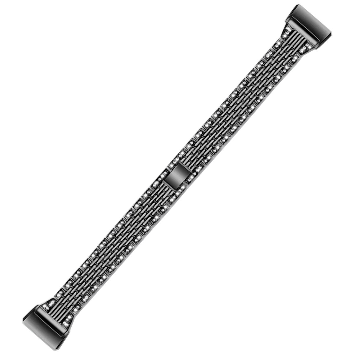 

Luxury Stainles Steel Watch Band Watch Strap Replacement for Fitbit Charge 3