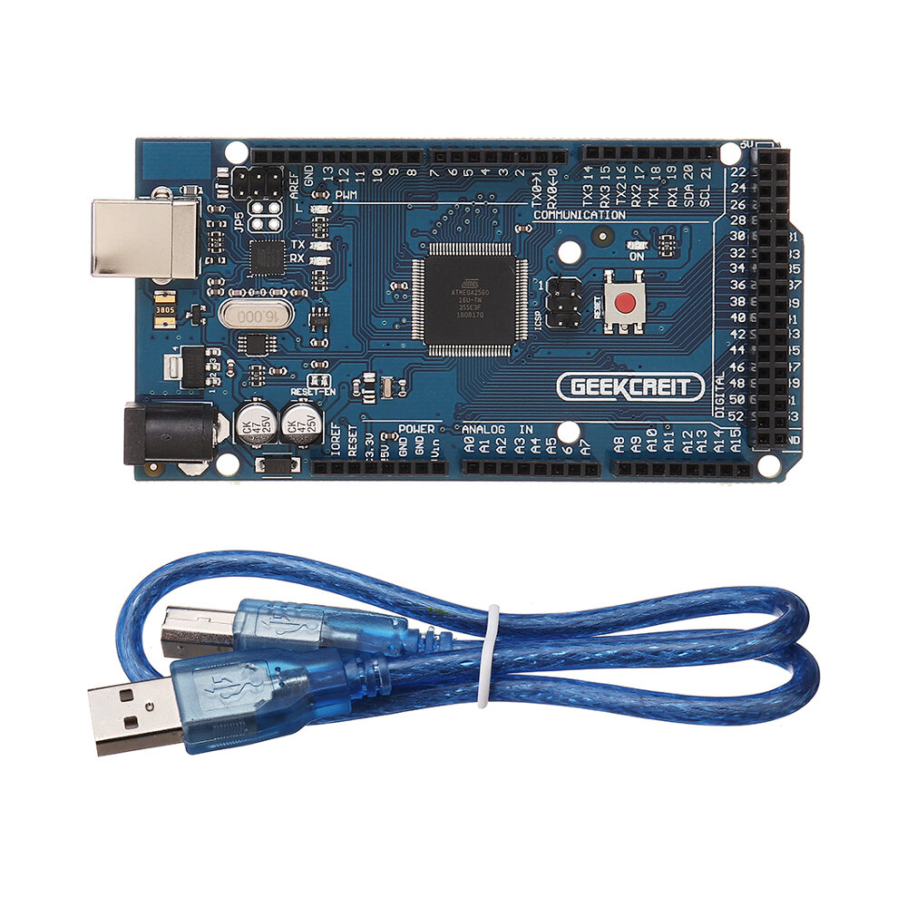 Geekcreit® MEGA 2560 R3 ATmega2560-16AU MEGA2560 Development Board With USB Cable For Arduino