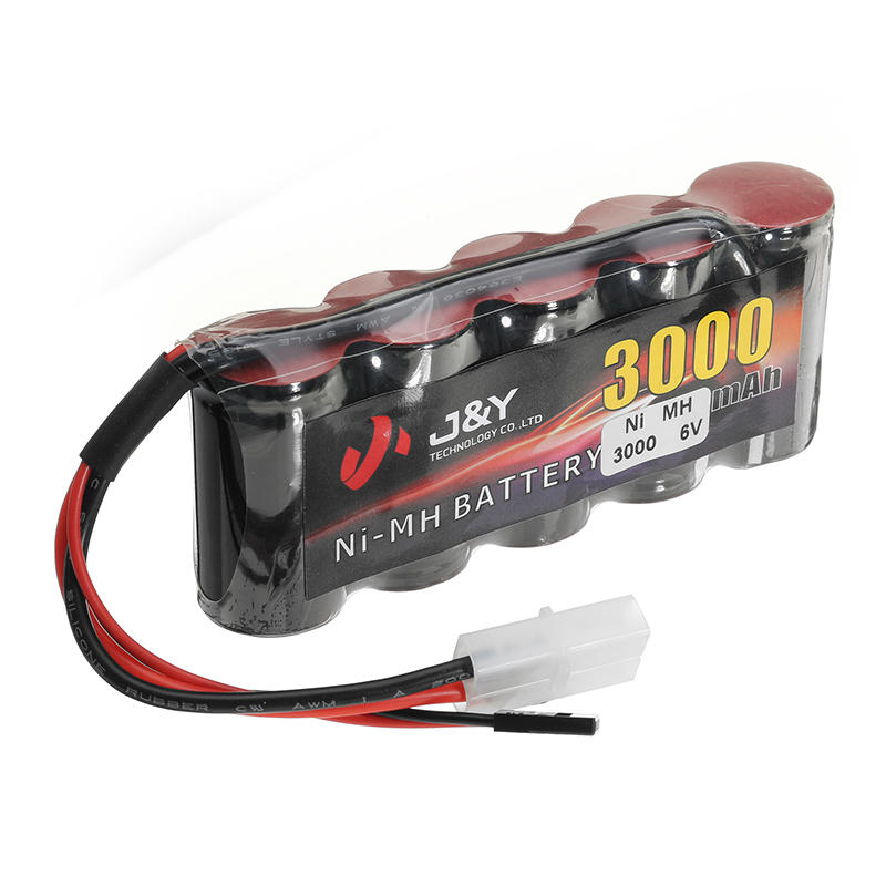 J & Y 6V 3000mAh NiMH oplaadbare batterij FUTABA-stekker voor servo-RC-zender