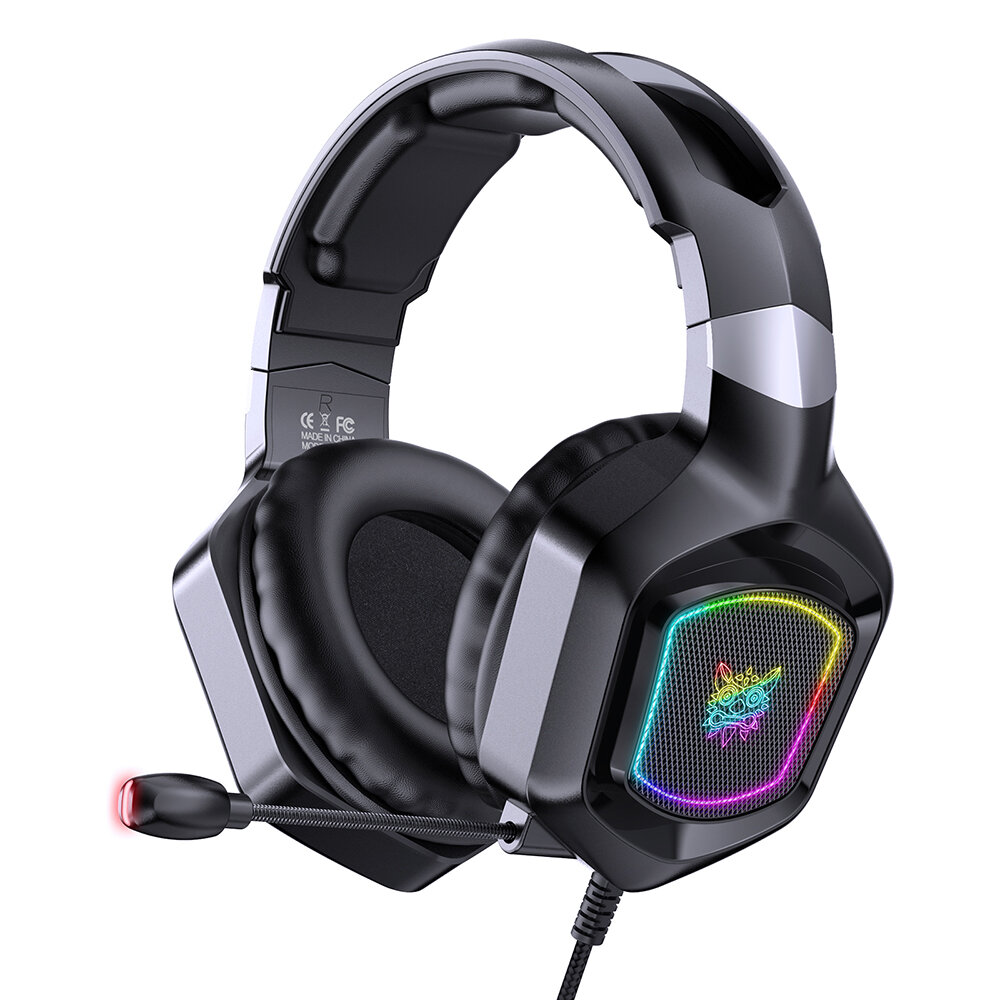 

ONIKUMA X8 Gaming Headset with Premium Omnidirectional Noise Cancelling Microphone Cool RGB Lighting Effect for PS4 PC L