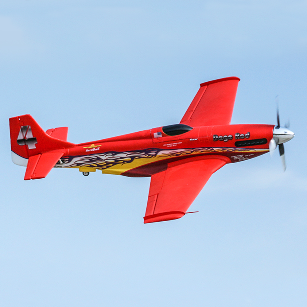 

FMS P51 Dago Red V2 1070mm Wingspan EPO Racer RC Airplane PNP With Reflex Flight Controller System