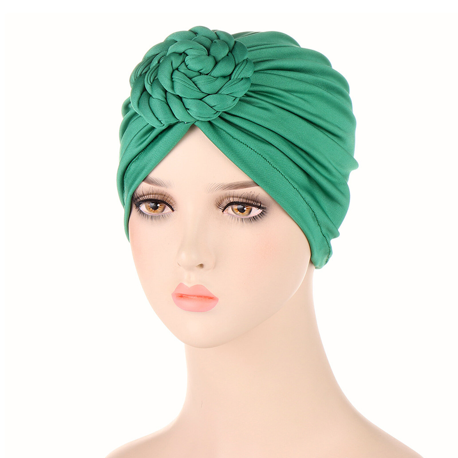 Women Cotton Multi Color Solid Casual Sunshade Woven Design Baotou Hats Beanie Hats