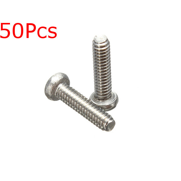 50pcs M2x8mm Philips Head Screw 304 Stainless Steel Screw