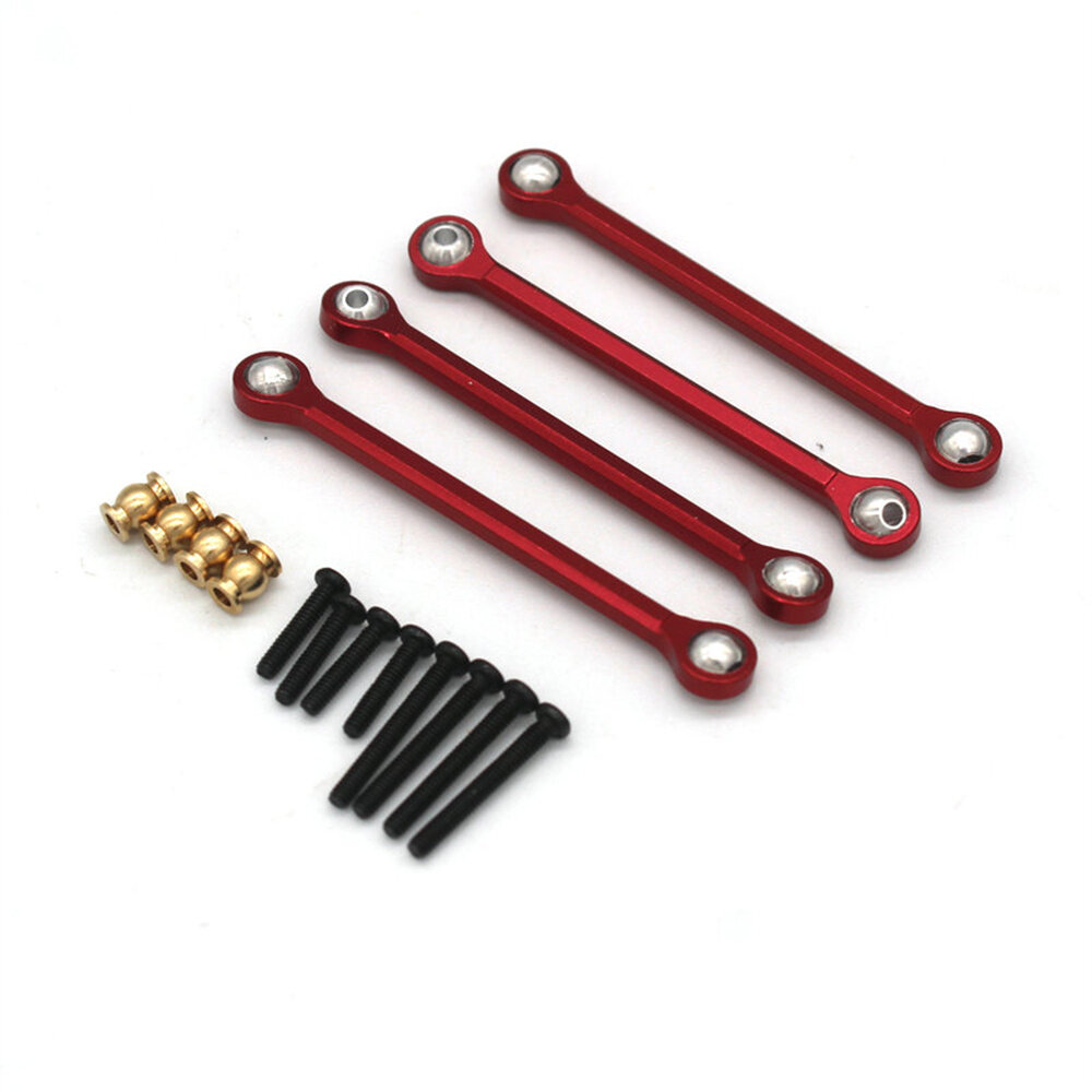 4PCS Upgraded Metal Lower Linkage Rods for FMS FXC24 POWER WAGON 12401 1/24 RC Car Vehicles Model Spare Parts