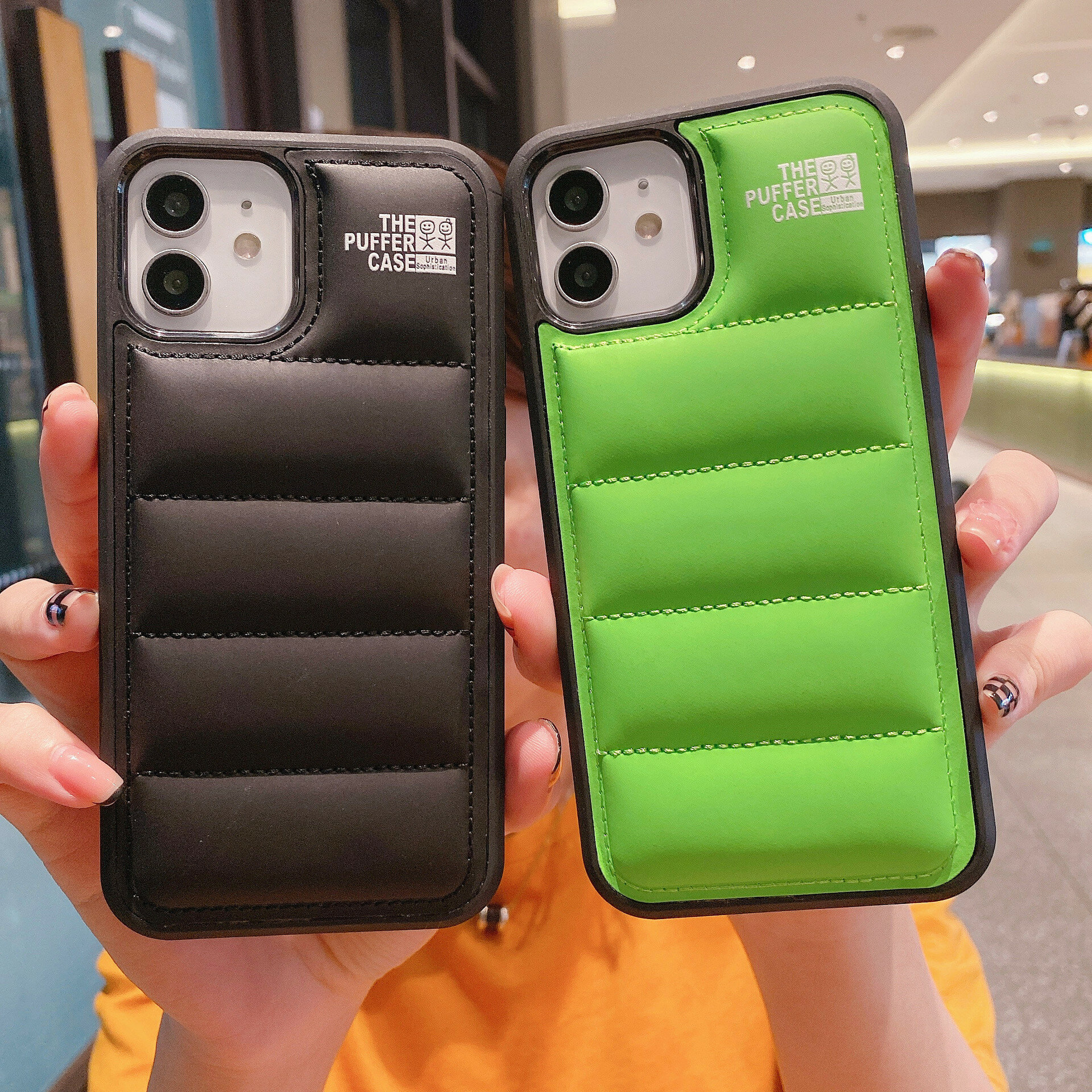 Bakeey for iPhone 13/ 13 Mini/ 13 Pro/ 13 Pro Max Case Creative Down Jacket Reduced Pressure Shockpr