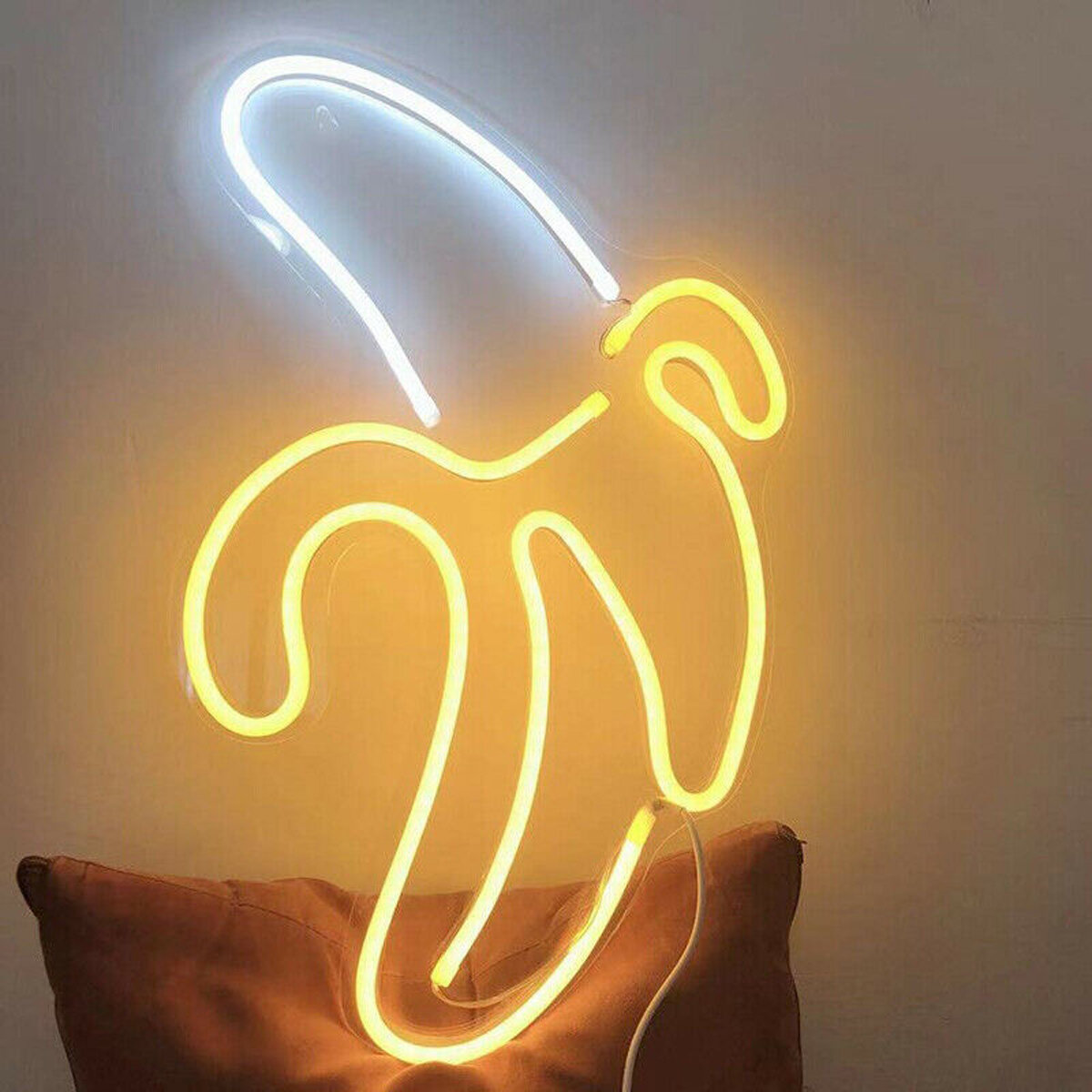 Banana led neon sign light art wall lamp for bar pub
