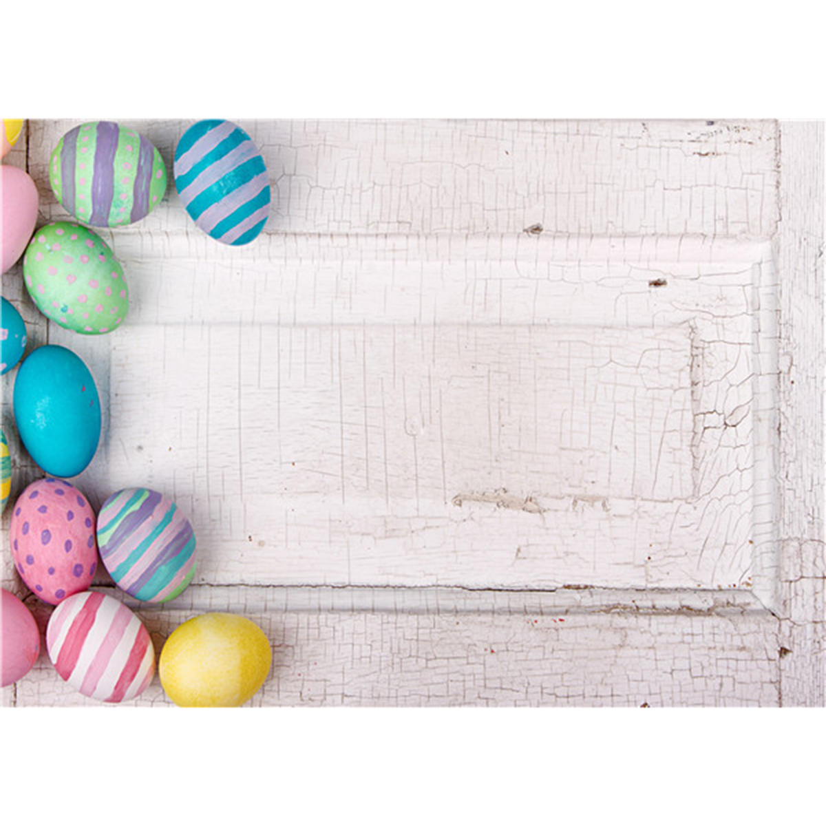 5x7FT Vinyl Easter Egg White Wall Photography Backdrop Background Studio Prop