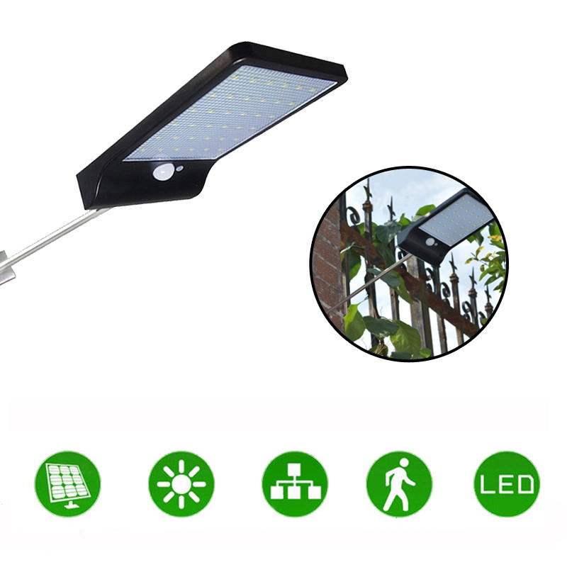 36LED Garden Solar Powered Wall Light Waterproof PIR Motion Sensor Walkway Outdoor...
