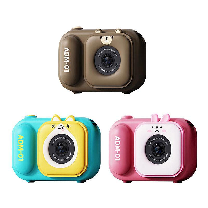 

S11 Children Camera with 2.4 Inch IPS Display Screen Mini 1080P Cartoon Cute Camera Projection Video Camera for Kids