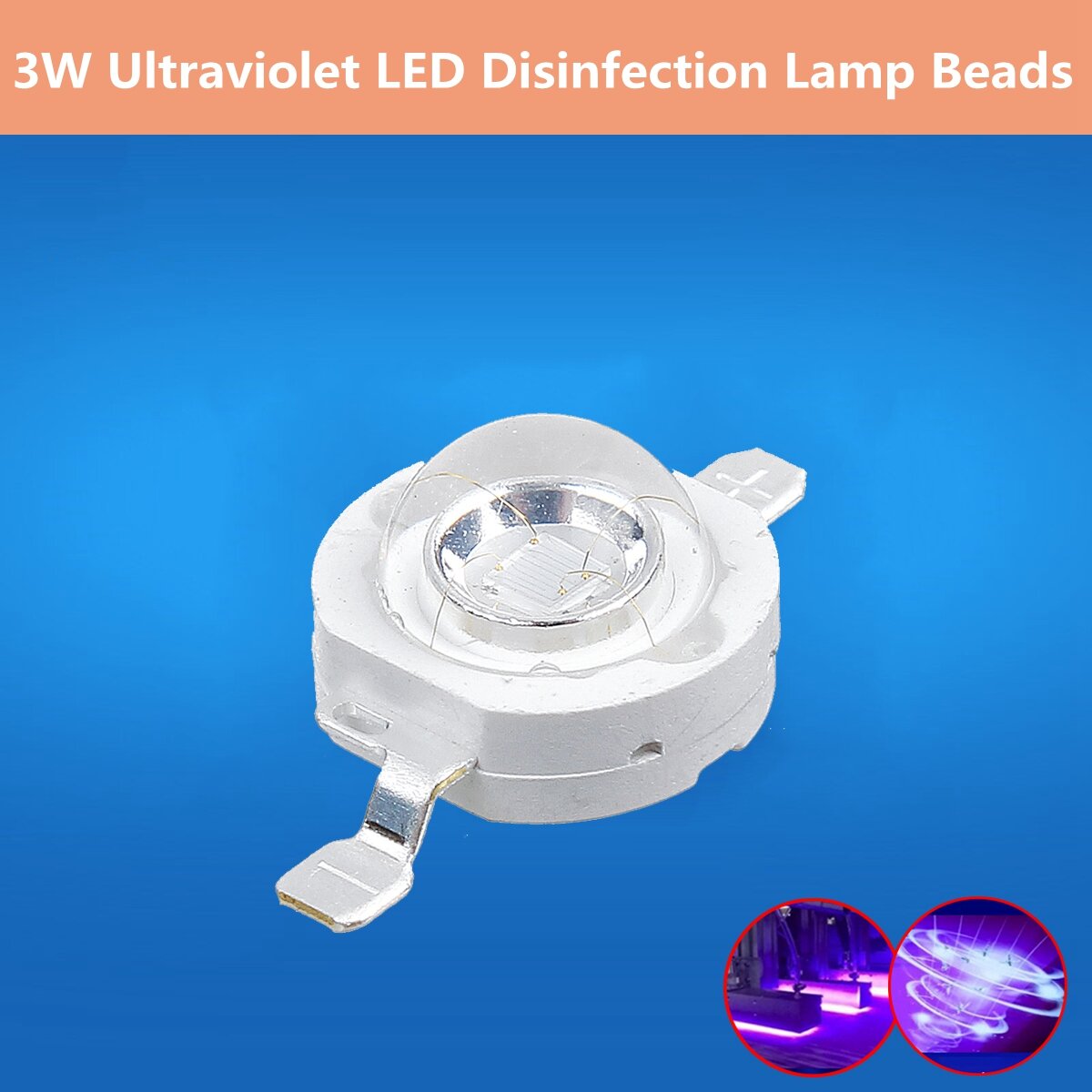 3W High Power Vertical Lamp Beads LED Disinfecting High brightness