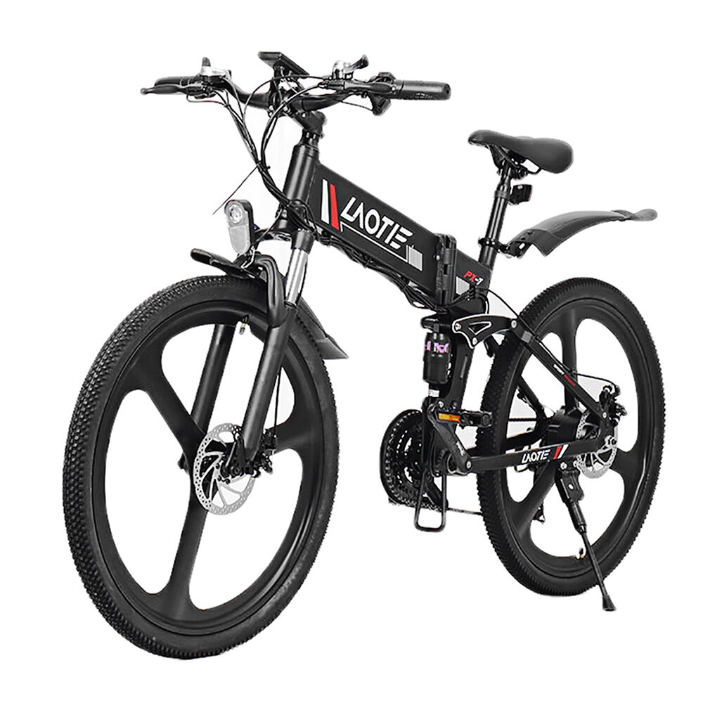 LAOTIE® PX7 48V 10Ah 350W 26in Folding Electric Moped Bike 35km/h Top Speed 80km Mileage E-Bike Mountain Bicycle