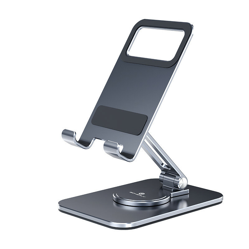 

Boneruy Slim Design 360 Rotatable Aluminum Alloy Adjustable Foldable Tablet Holder Stand