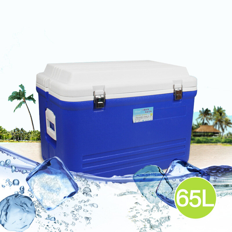Большой термоизоляционный контейнер ZANLURE на 65 литров для рыбалки с ПУ-покрытием, портативный контейнер для еды, изолированный пакет для пикника, холодильная коробка.