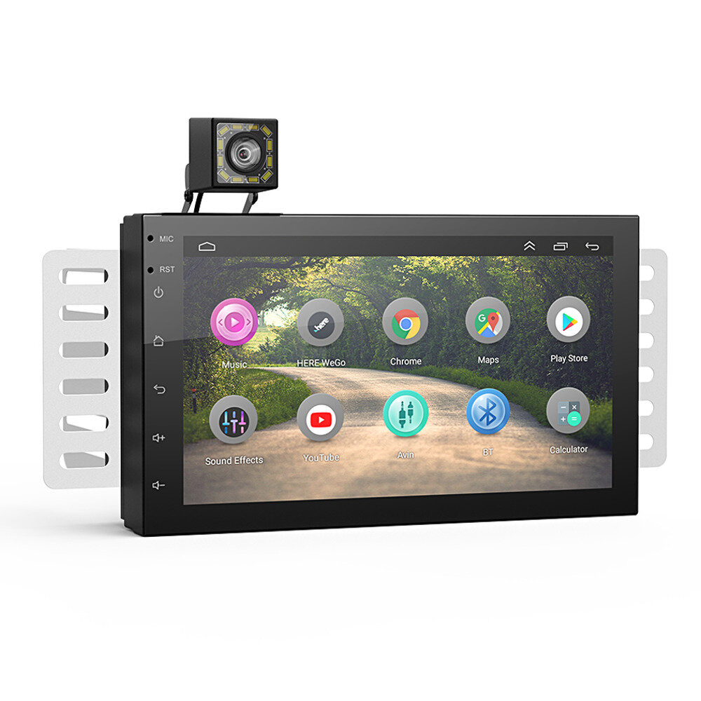 Στα 72.82 € από αποθήκη Πολωνίας | KROAK K-CS01 7 Inch 2 Din for Android 9.0 Car Stereo Carplay FM AM RDS Radio MP5 Player 2G+32G Android Auto GPS WIFI bluetooth with 12 LED Rear Camera