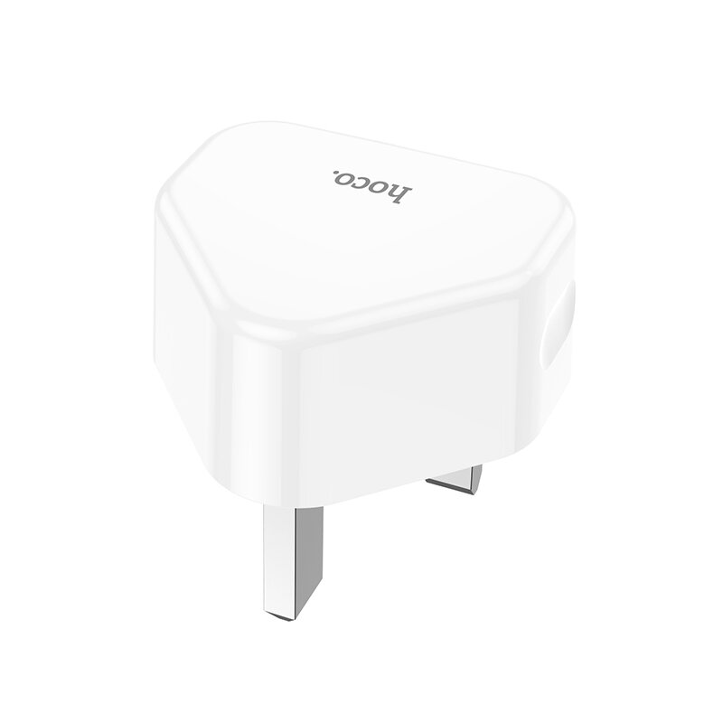 HOCO C90B2.1AデュアルUSBABS UK Plug Fast Charging Charger for Samsung Galaxy S21 Note S20 ultra Huawei Mate40 P50 OnePlus 9 Pro