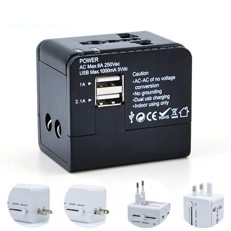 IPRee® multifunkcionális USB hálózati adapter univerzális aljzat US EU AU UK Plug Converter kültéri utazás
