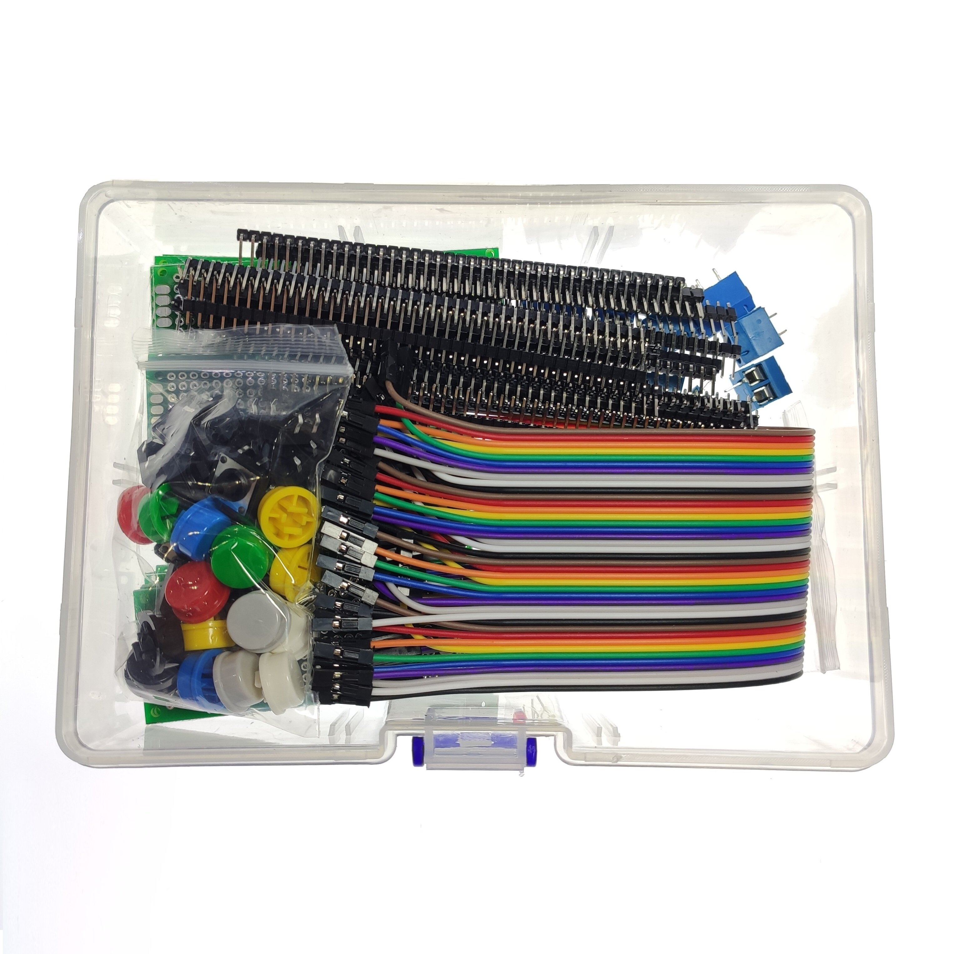 175PCS PCB Printplaat LED Diode Connector Terminal Toetsschakelaar Elektronische Component Kit: