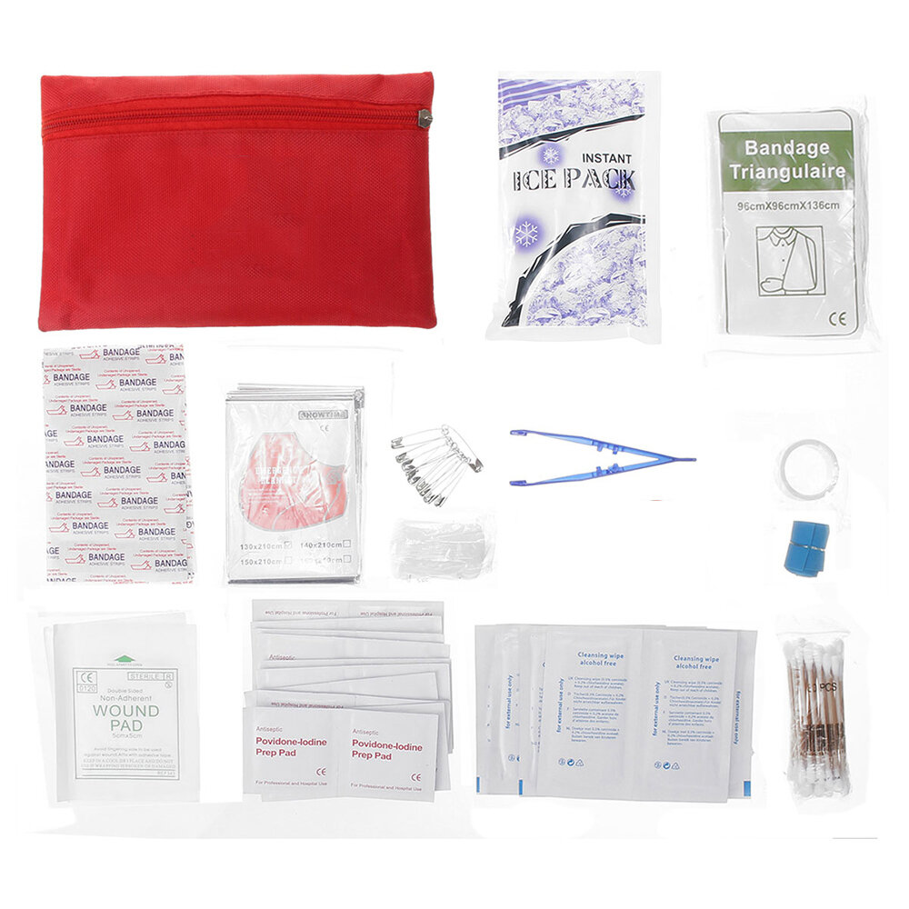 100/177/243 piezas Kit de primeros auxilios Equipo de emergencia táctico de supervivencia con pesca Tackle Lifeguard Manta hisopo de algodón Palo