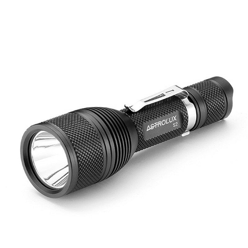 Astrolux S2 XPL-HI 1300LM 18650 Tactiacl LED Flashlight IPX8 Waterproof Compact Mini Torch