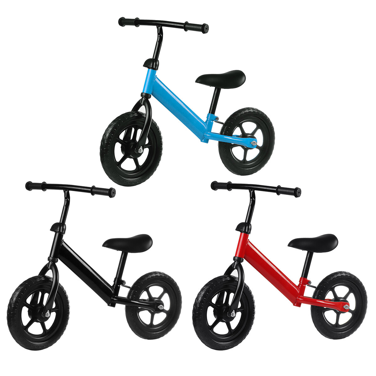 دراجة توازن للأطفال بدون دواسات ارتفاع قابل للتعديل لتدريب الأطفال الصغار على الجري والتدريب على ركوب الدراجات في الهواء