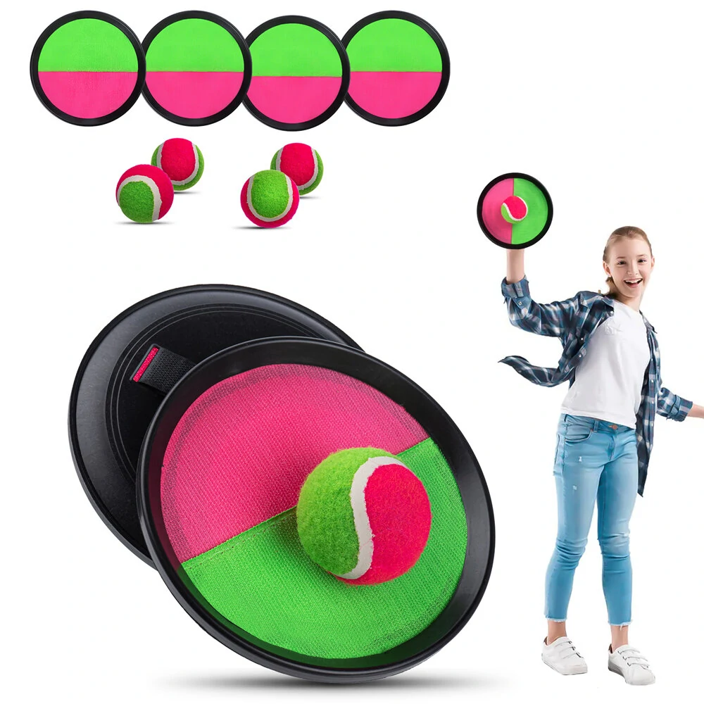 Sucker Sticky Ball Toy Outdoor Sport Catch Ball Game Set Throw And Catch Interactive Outdoor Toys For Parent Child