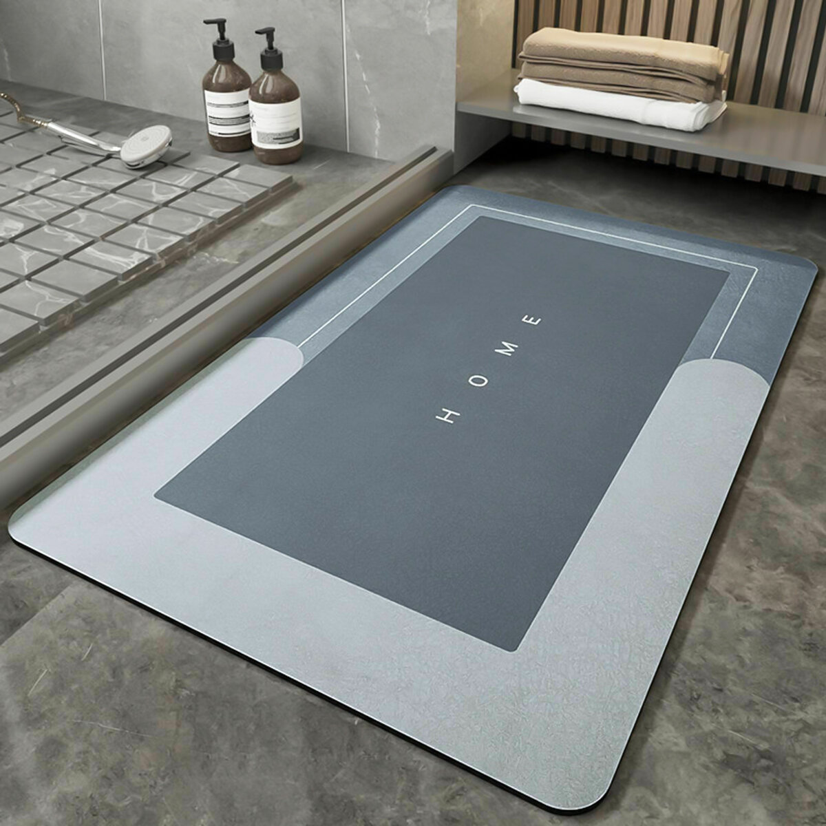 Super Absorbent Floor Mat Soft Carpet Slip-resistant Oil-proof Bathroom Rug Floor Door Mat