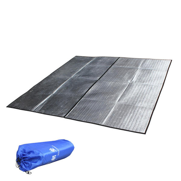 Hewolf 300 x 300cm Aluminum Backing Picnic Mat Insulating Foam Moistureproof Camping Sunbath Pad