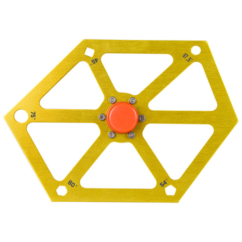 Aluminium Hexagon Heerser voor Tafelzaag Multi-hoek Meetinstrument Saw Hoekzoeker Gauge Gradenboog I