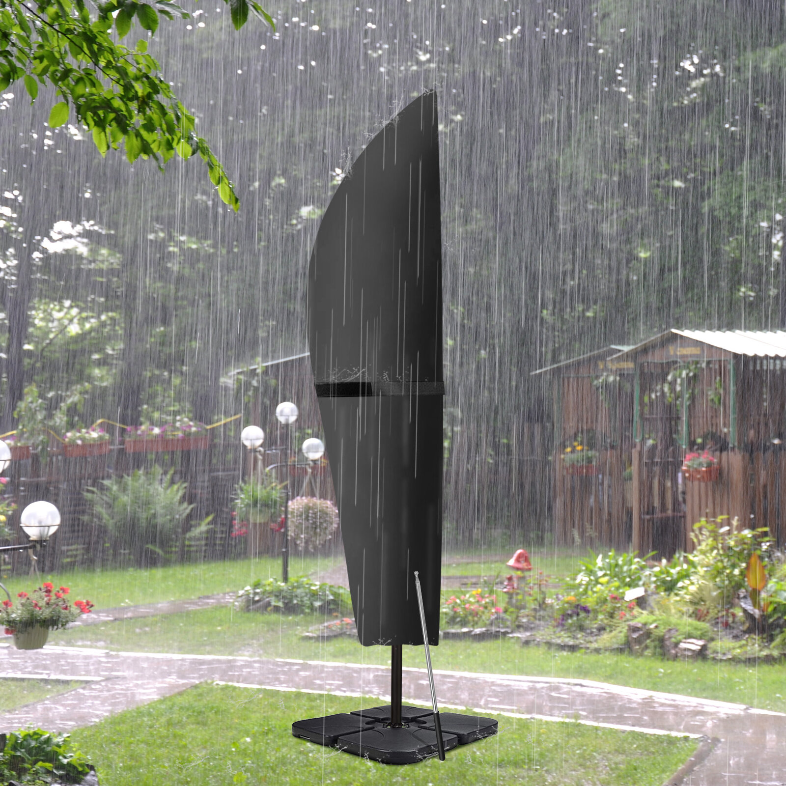 KING DO WAY Outdoor Umbrella Cover 420D Oxford Cloth Anti-fading Waterproof Umbrella Cover