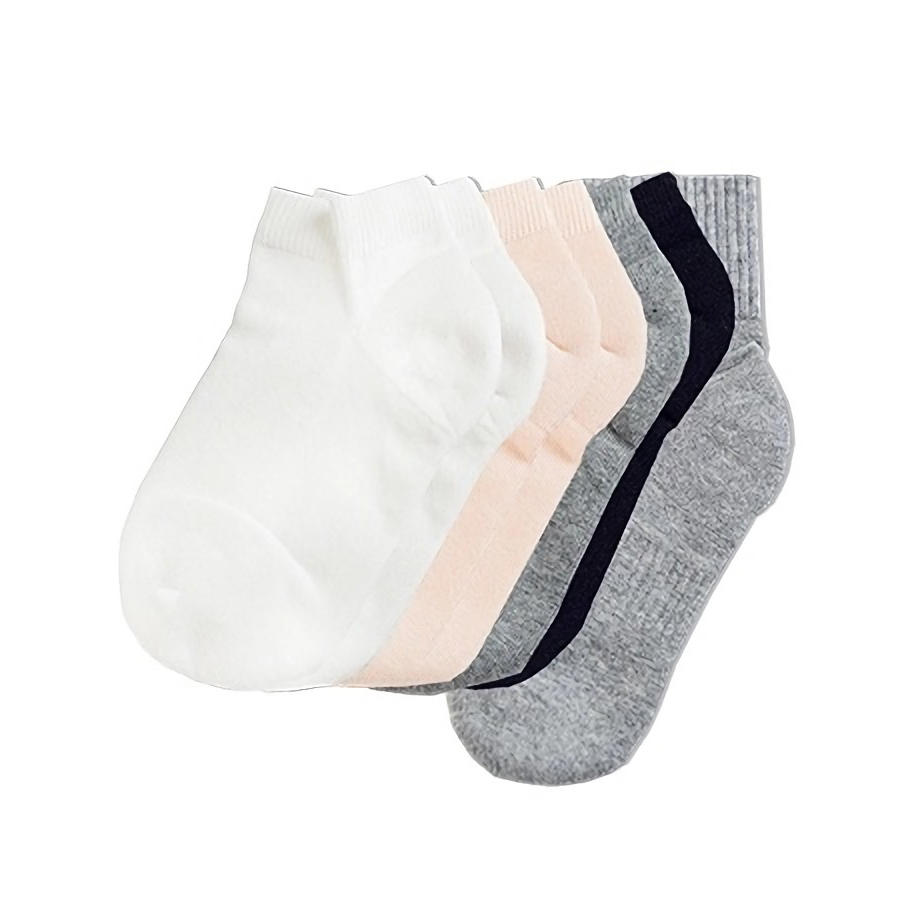 [FROM ] 365WEAR 7 Pairs Men Cotton Sport Socks 4 Season Antibacterial No Odor Ankle Socks
