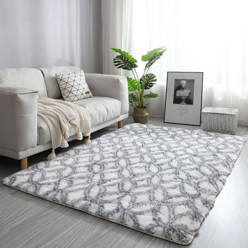 Super Soft Art Carpet Floor Bedroom Mat Fluffy Area Rug Living Room