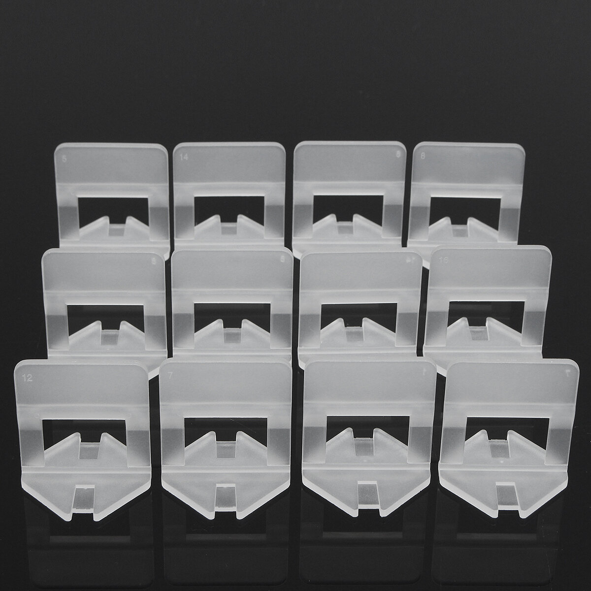 100 stuks 1,5 mm witte keramische tegels tegels toegankelijkheid afstandhouder kunststof clip