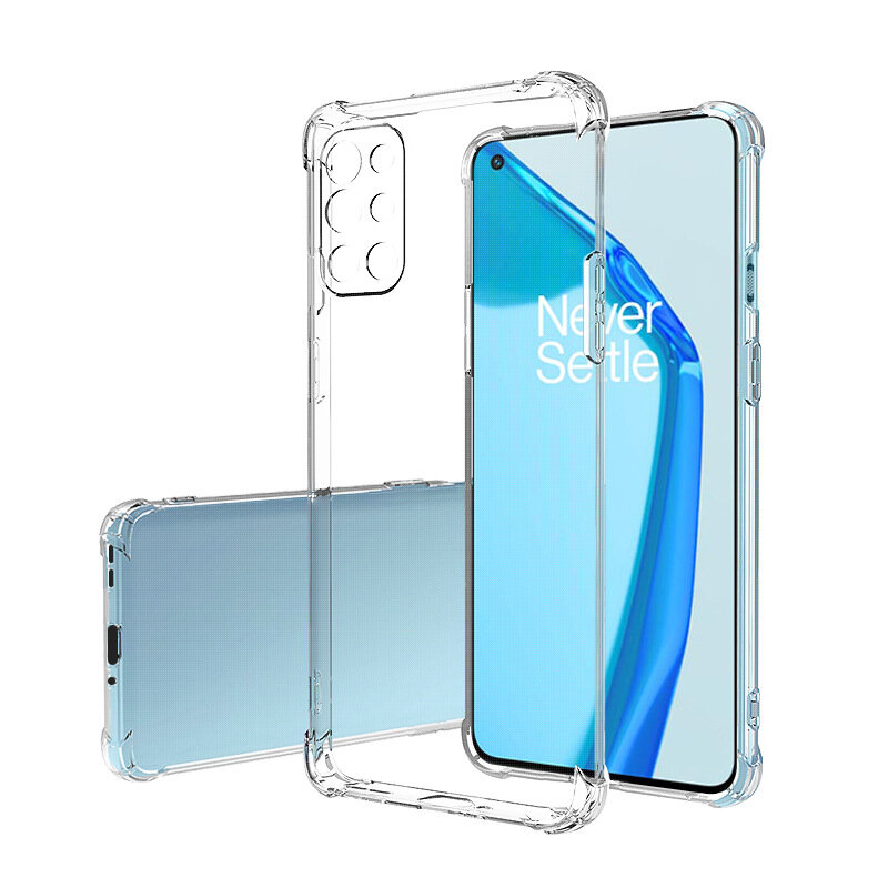 Bakeey 1/2PCS for OnePlus 9R Case with Airbags Shockproof Transparent Non-Yellow Soft TPU Protective