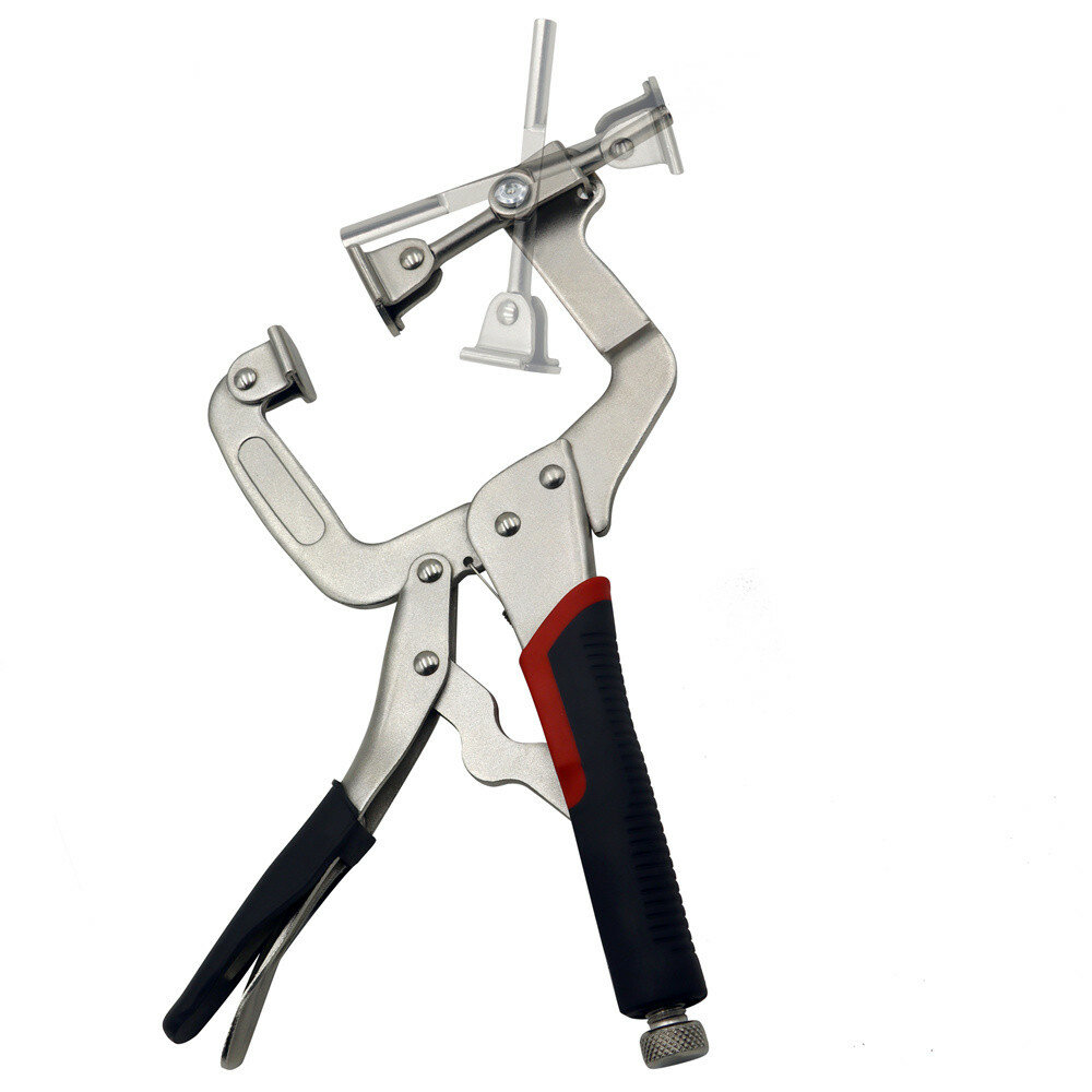 300mm Ultra-Thick Dual-Purpose Oblique Hole Clamp Pliers C-Type Clamp For Woodworking Pocket Hole Welding And More Woodw