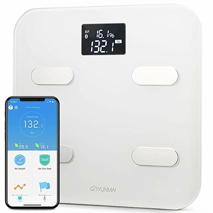 

YUNMAI Color Smart Body Fat Weight Management Scale bluetooth APP Fat Composition Monitor Sync with Google Fit