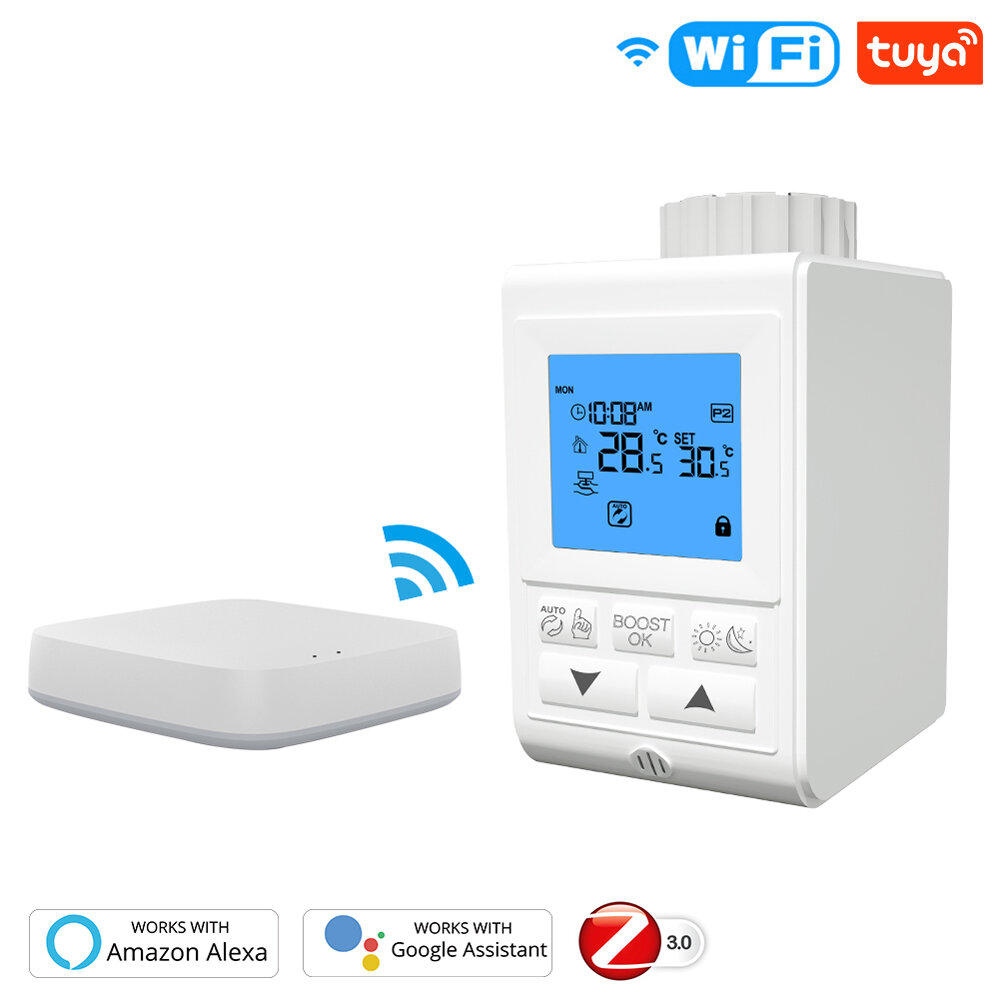 MoesHouse Tuya ZigBee3.0 Smart Programmable Thermostat Heater Temperature Controller Heating Accurate Battery Powered TR
