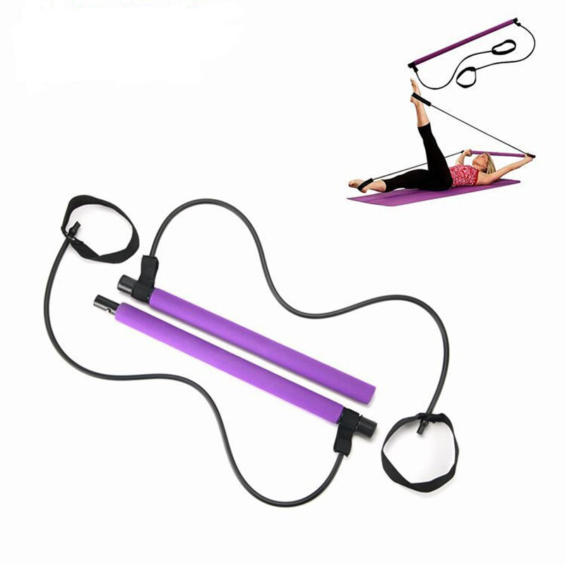 Imagen de Barra de ejercicios de yoga portátil deporte elástico culturismo fitness Fácil de instalar Bandas de resistencia