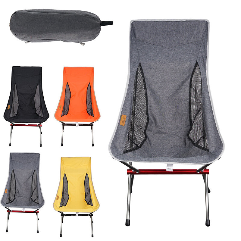 Silla plegable portátil CLS para exteriores, carga máxima de 150 kg, ultraligera, para viajes, pesca, camping, picnic, hogar, silla lunar